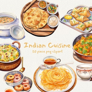 Indian Cuisine, digital printable clip art graphics in PNG format transparent instant download for commercial use,Pakistan, Roti, Paan, Card