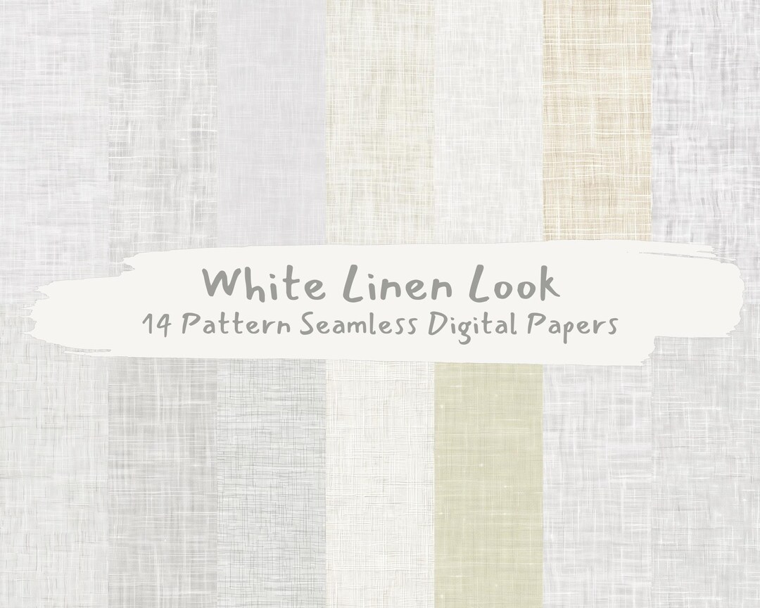 White Linen Look Pattern Seamless Digital Papers Printable Scrapbook ...
