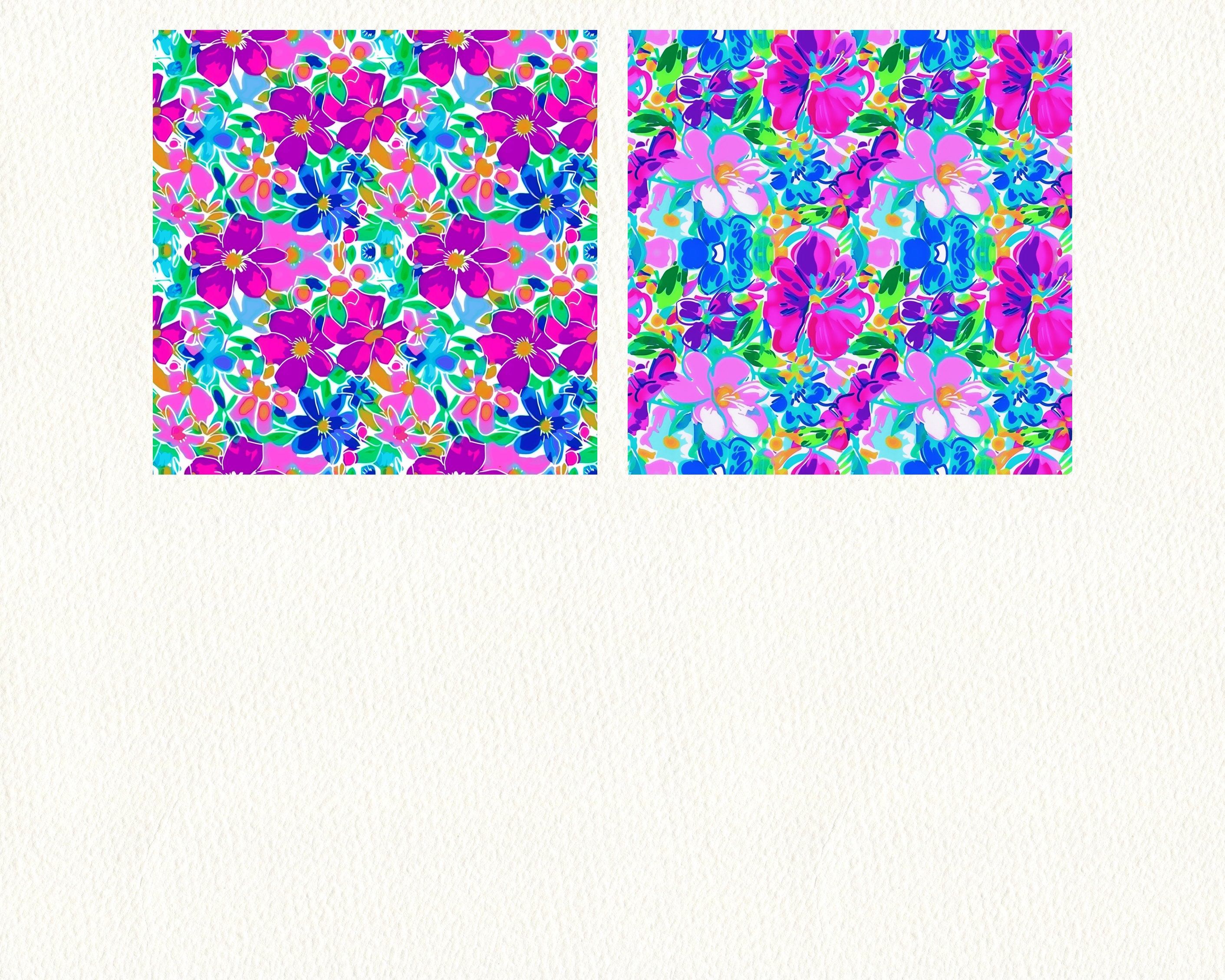 Neon Pattern Paper Neon Floral Pattern Seamless Digital Papers - Printable Scrapbook Paper ...