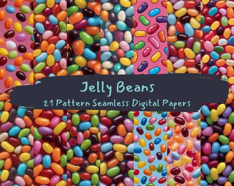 Jelly Beans Muster nahtlose digitale Papiere - printable Scrapbook Papier png sofortiger Download kommerzielle Nutzung 300dpi