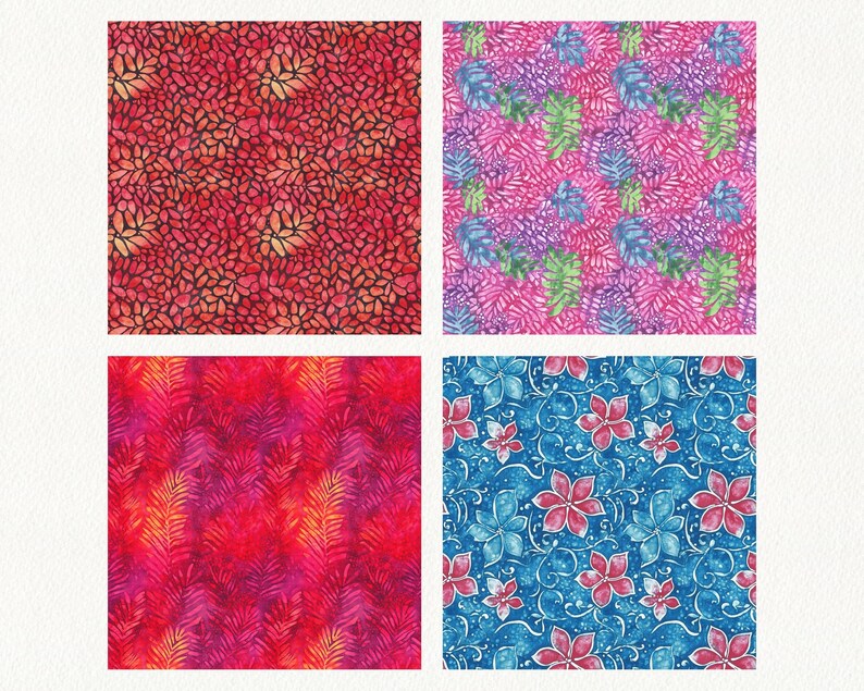 Treasures Tonga Batiks Pattern Seamless Digital Papers - Printable ...