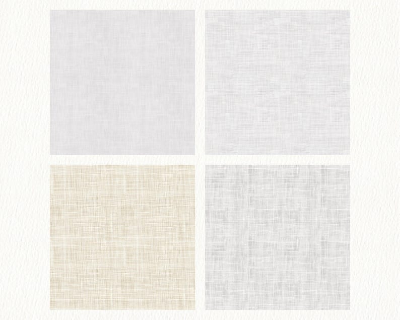 White Linen Look Pattern Seamless Digital Papers - Printable Scrapbook ...