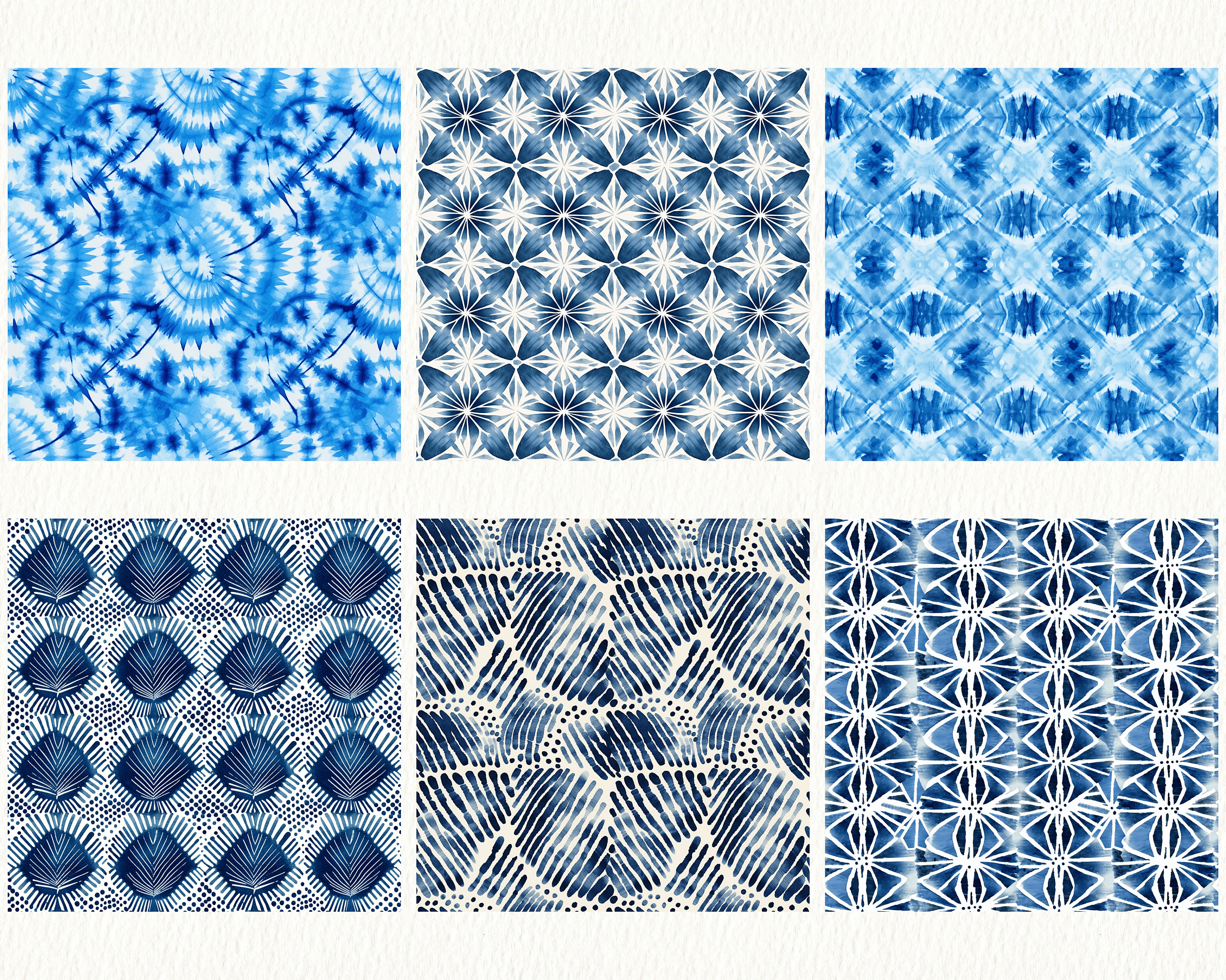 Japanese Shibori Pattern Seamless Digital Papers - Tile Patterns ...
