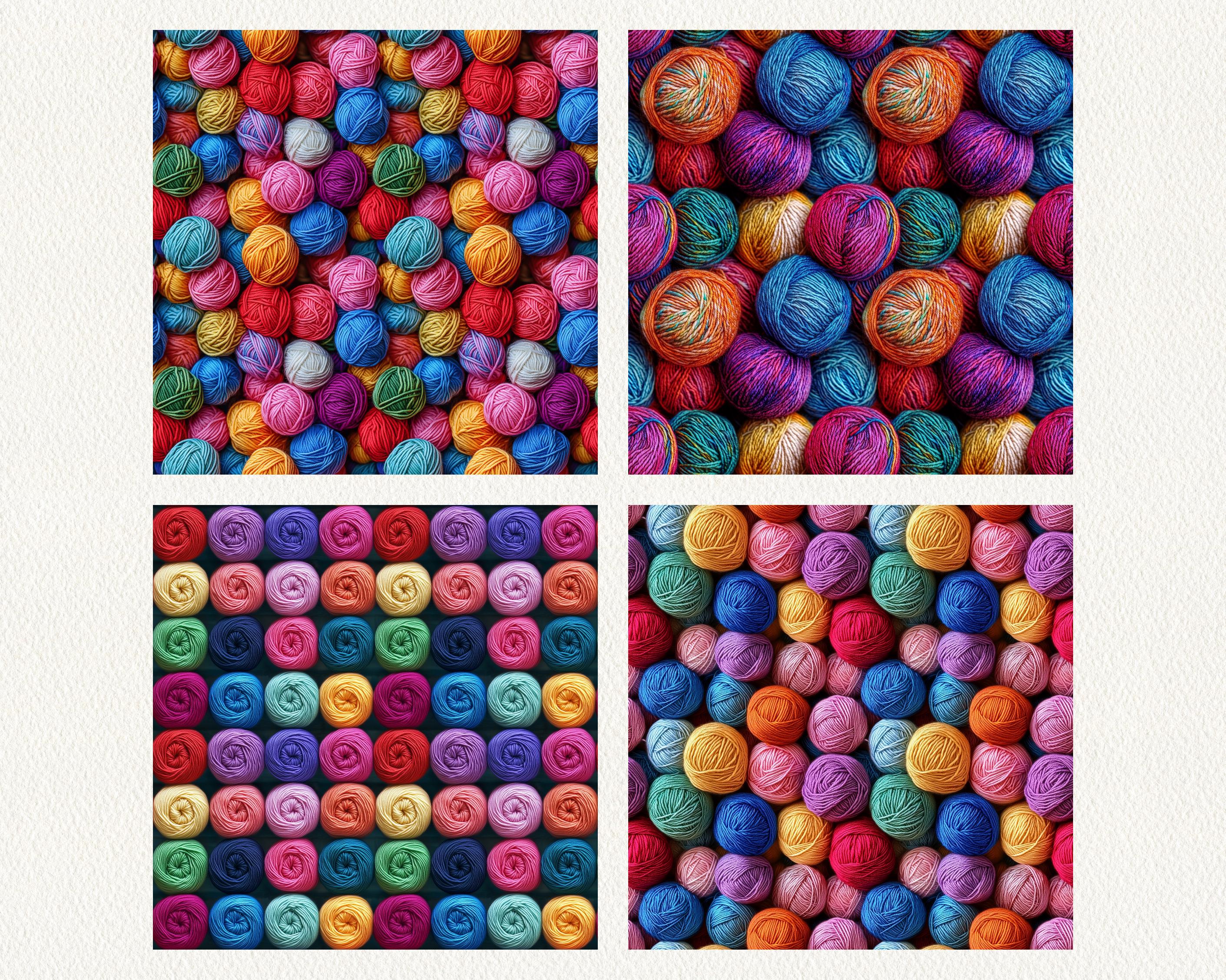 Yarn Pattern Seamless Digital Papers - Printable Scrapbook Paper Png ...