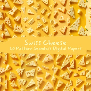 Swiss Cheese Pattern Seamless Digital Papers - printable scrapbook paper instant download, commercial use, 300dpi