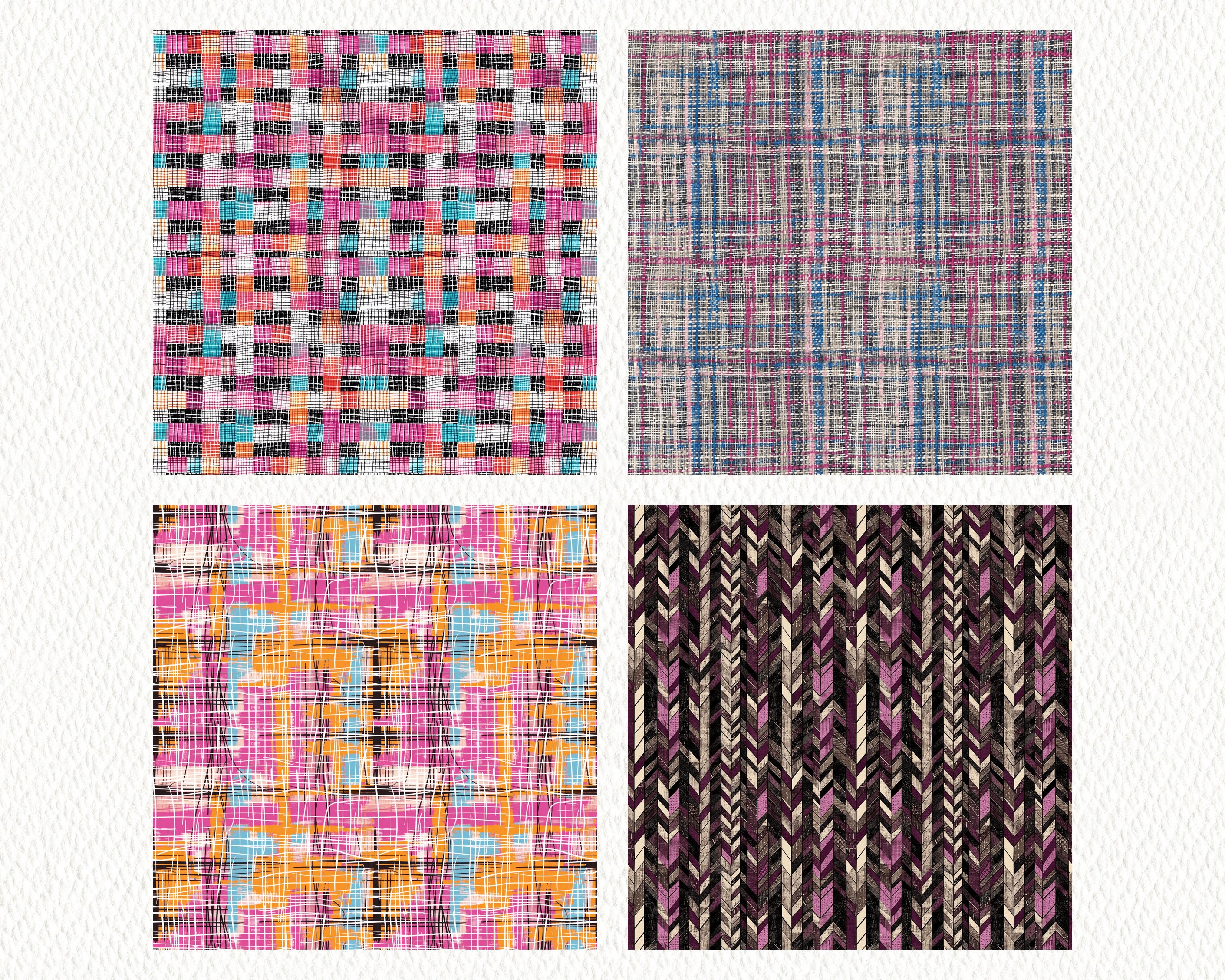 Barbie Tweed Pattern Seamless Digital Papers - Printable Scrapbook ...