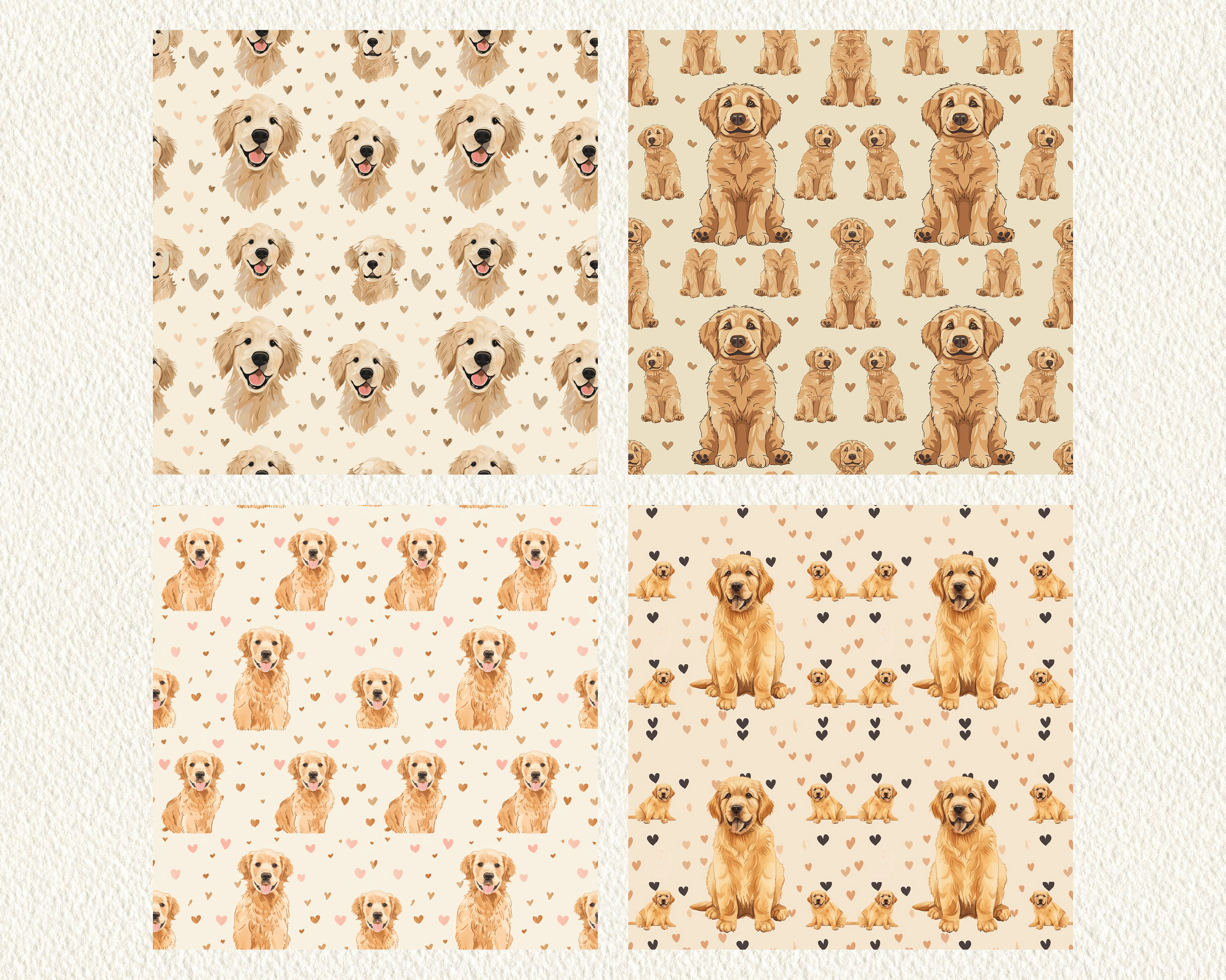 Golden Retriever Print Pattern Backpack main image 1