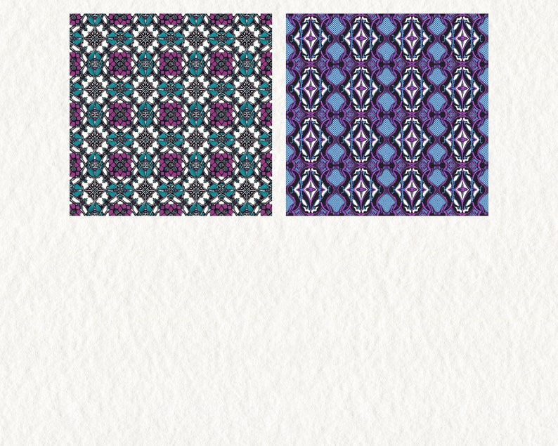 Gothic Patchwork Pattern Seamless Digital Papers - printable scrapbook paper instant download, commercial use, 300dpi image 6