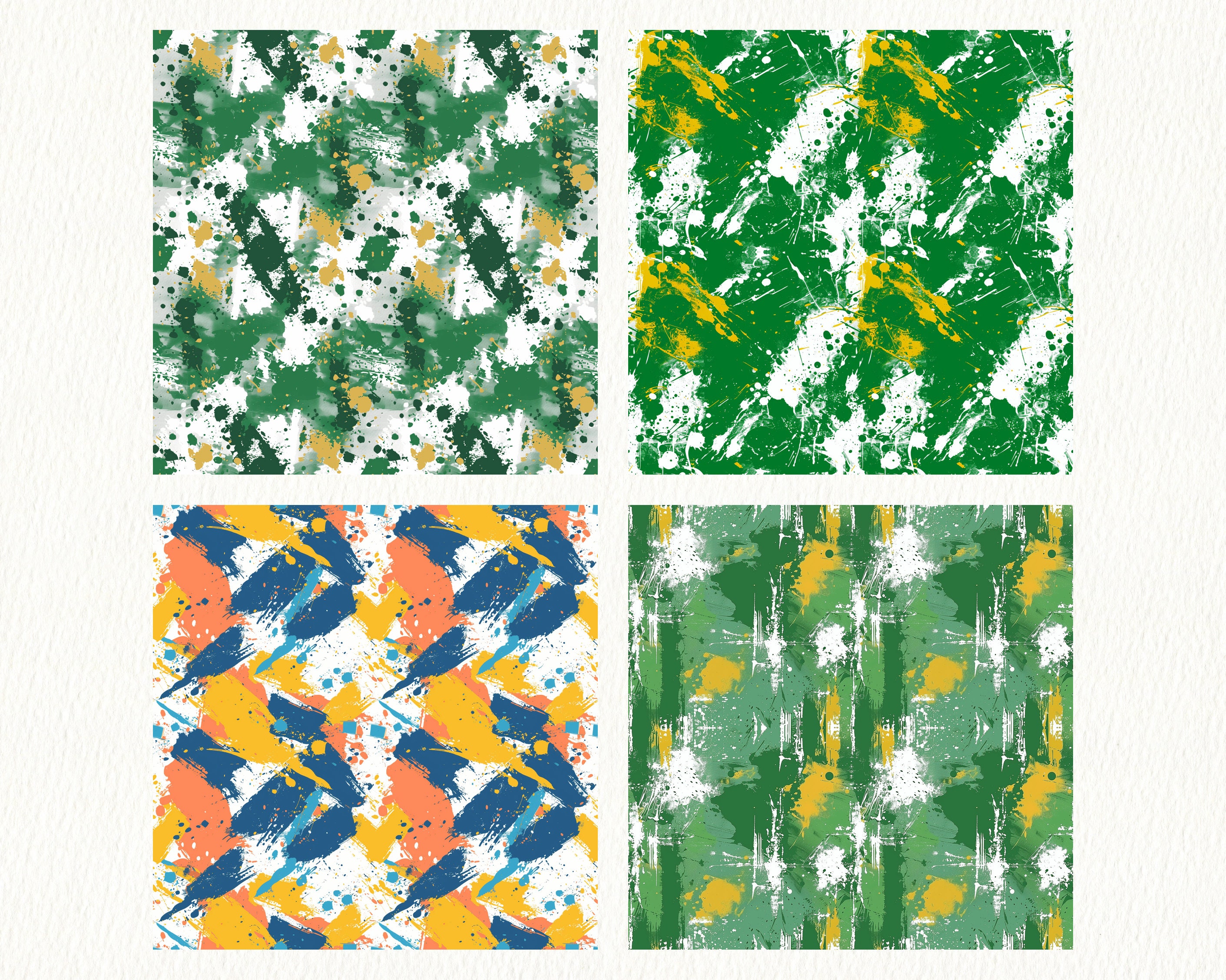 Paint Splatter Pattern Seamless Digital Papers - Printable Scrapbook ...