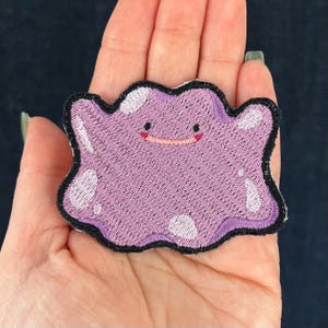 刺繍ワッペン ポケモン メタモン ワッペン アイロン接着ワッペン