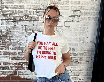 Baby Tee Y2K, Happy Hour Cocktail Baby Tee, Dark Coquette, 2000s Baby Tee, Downtown Girl, GenZ Shirt, Shirts That Go Hard, Martini Crop Top