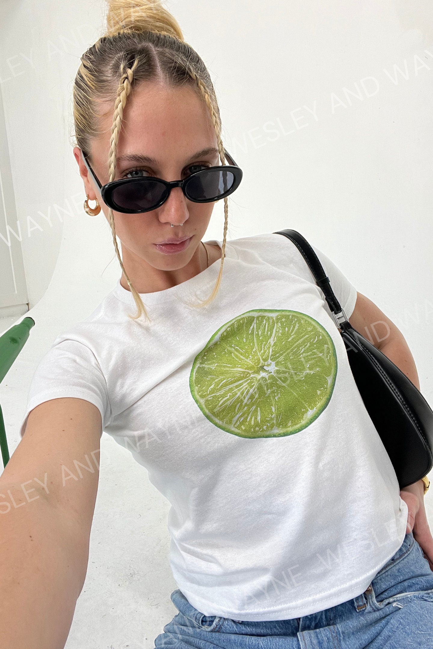 MOUSSY | BEP OG ラインストーン BABY TEE (Tシャツ・カットソー