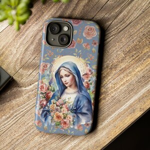 gesegnete Jungfrau Maria Telefon Fall katholische Telefonhülle gesegnete Mutter Geschenk christliches Dekor Christliche Geschenke Telefon-Tough Cases