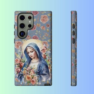 gesegnete Jungfrau Maria Samsung Galaxy Case katholische Handyhülle gesegnete Mutter Geschenk christliche Dekor christliche Geschenke Galaxy Tough Cases