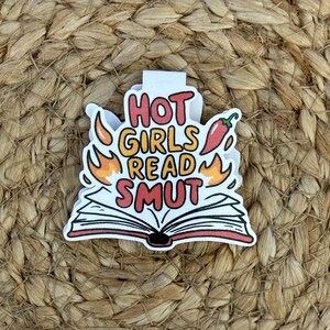 Hot Girls Read Smut Magnetic Bookmark Readers BookTok Book Reading Lovers Bookish Page Keeper Cute Funny Magnetic Bookmark Smut Romance