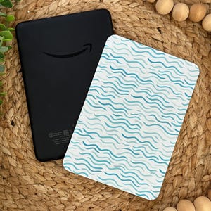 Blue Waves Beach Summer Kindle Insert Kindle Accessories Clear Case Kindle Inserts BookTok Bookish Book Lover Gift for Readers Book Club