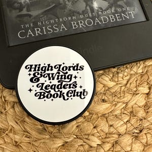 High Lords & Wing Leaders Kindle Phone Grip Holder Loop Adjustable BookTok Bookish Book Lover Gift for Readers Trendy ACOTAR Fourth Wing