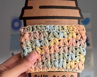 Reusable Cup Cozy | Crochet Coffee Cup Sleeve | Handmade Gift
