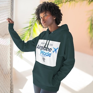 Mentally on Airplane Mode Hoodie | Airplane graphic, WiFi off Bild 11