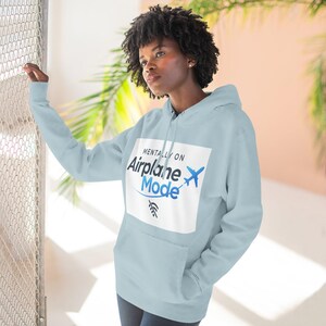 Mentally on Airplane Mode Hoodie | Airplane graphic, WiFi off Bild 9