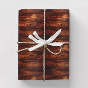 Carta da regalo effetto legno rustico – Carta da regalo con texture in legno realistico, ispirata alla natura, satinata o opaca