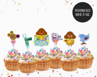 HEY DUGGEE Personalised Cupcake Toppers