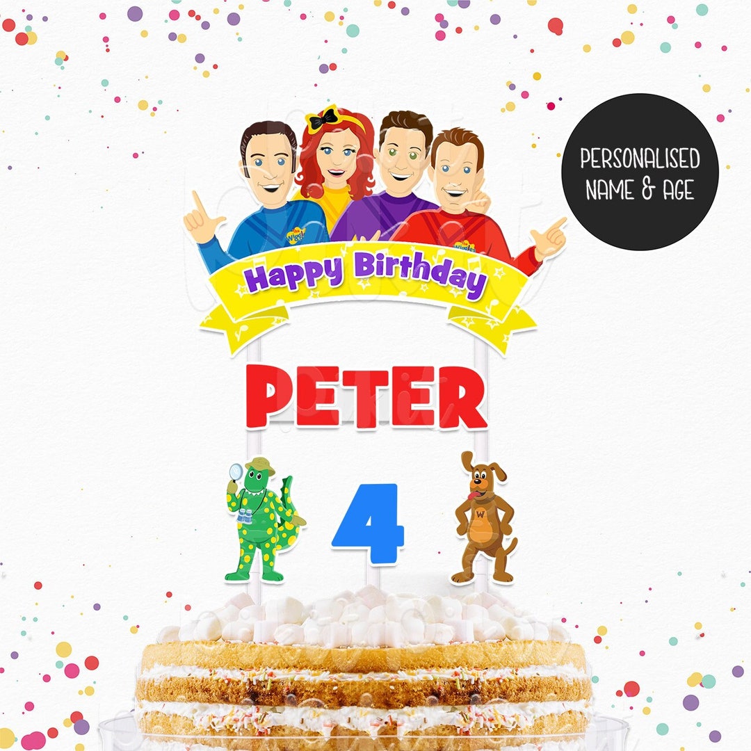THE WIGGLES Personalised Cake Topper Etsy Australia — free download