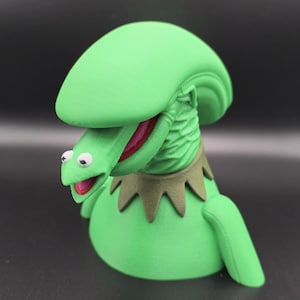 Busto de Xenokermit: Mezcla de Alien Xenomorph Kermit