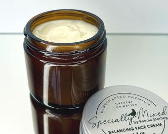 Balancing Organic Natural Face cream with Black Cumin oil & Probiotic for oily, problem skin
