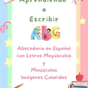 Abecedario Aprendiendo a Escribir, Abecedario en Espanol 26 Letras