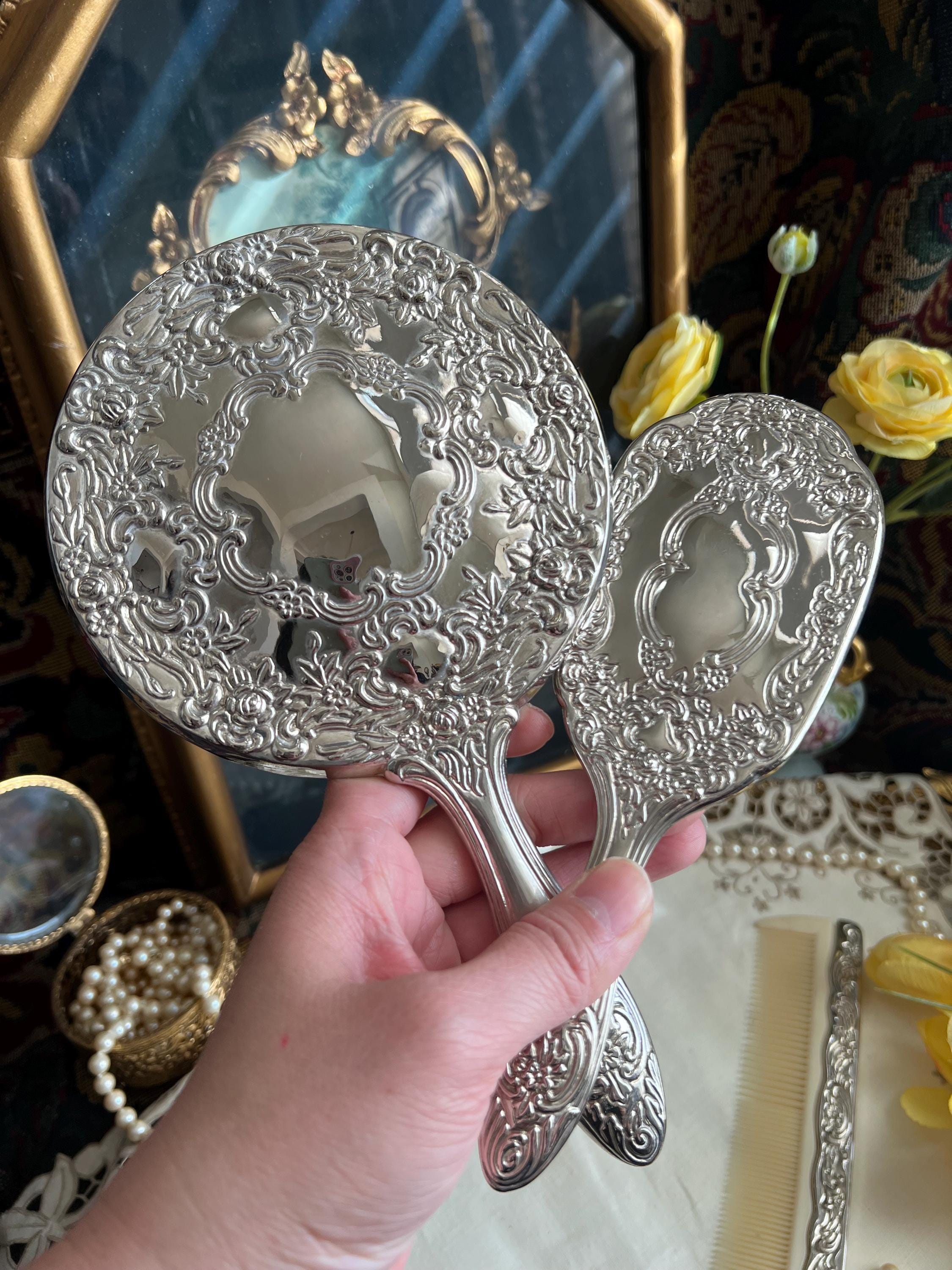 Beautiful Vintage antique silver grooming set Antique RW&S Wallace Sterling Silver Art Deco Vainty Dresser  main image 2