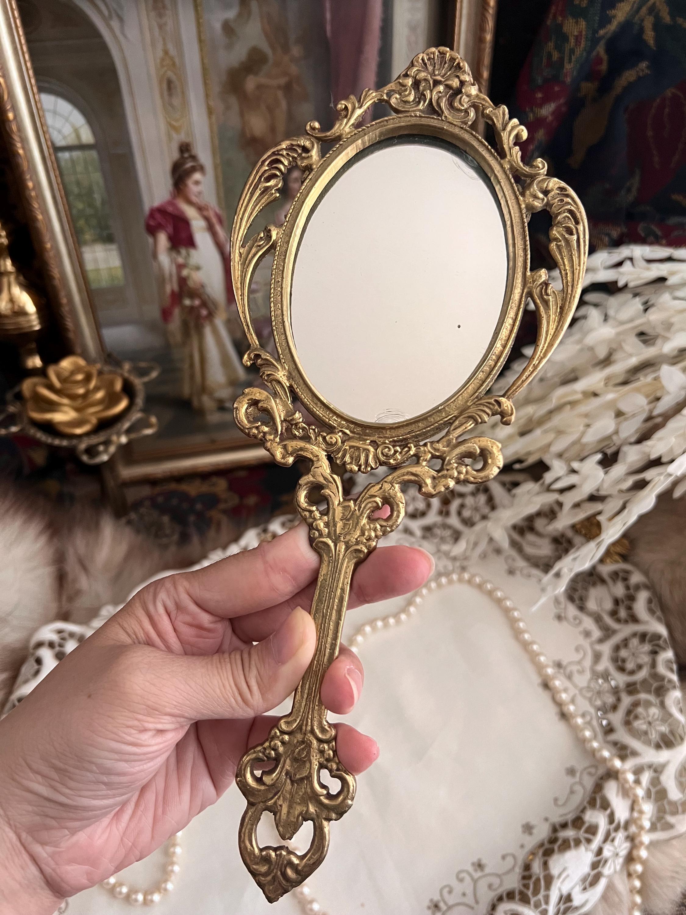 Brass Hand Mirror - Etsy