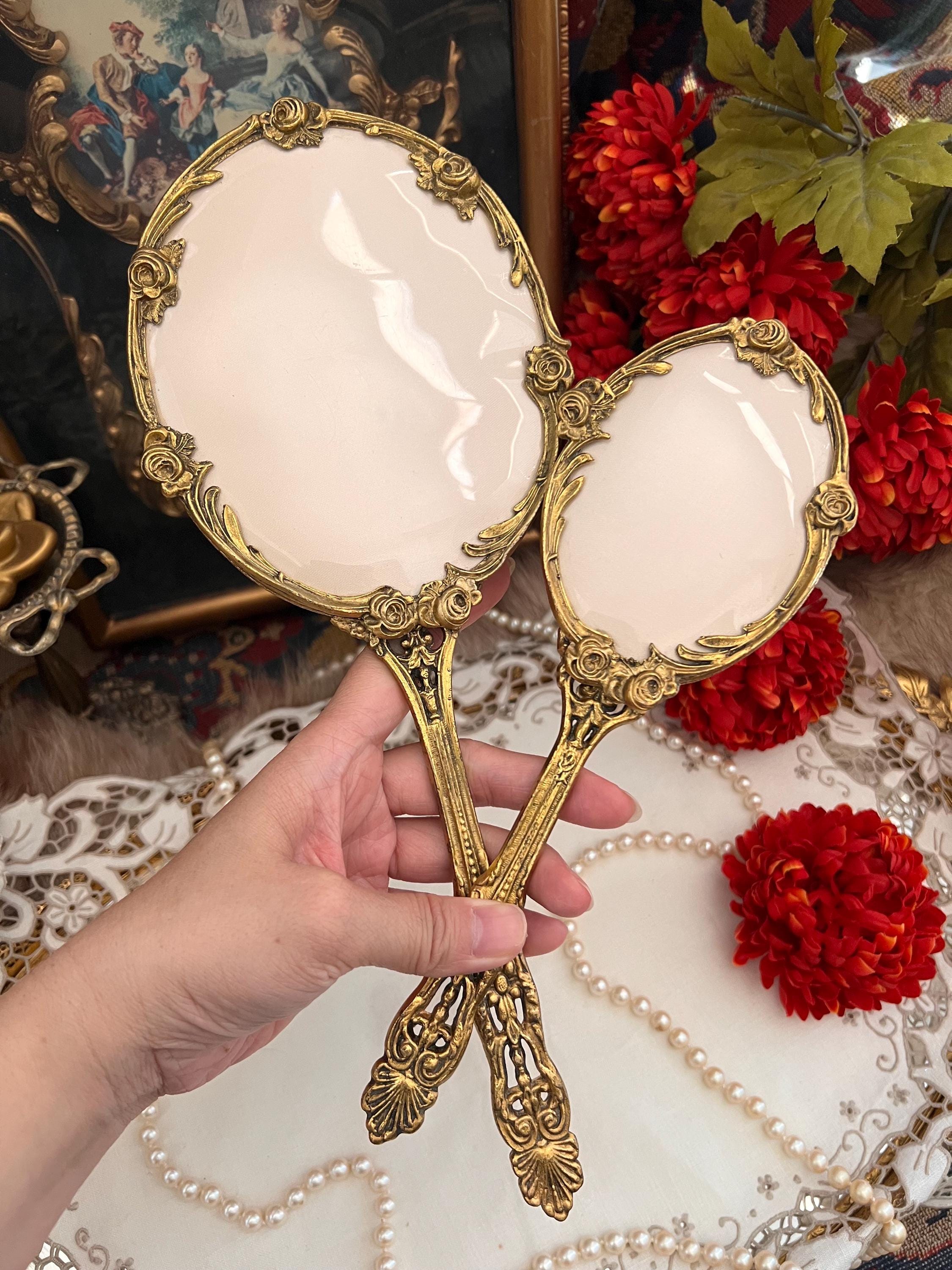Gold Handheld Mirror - Etsy