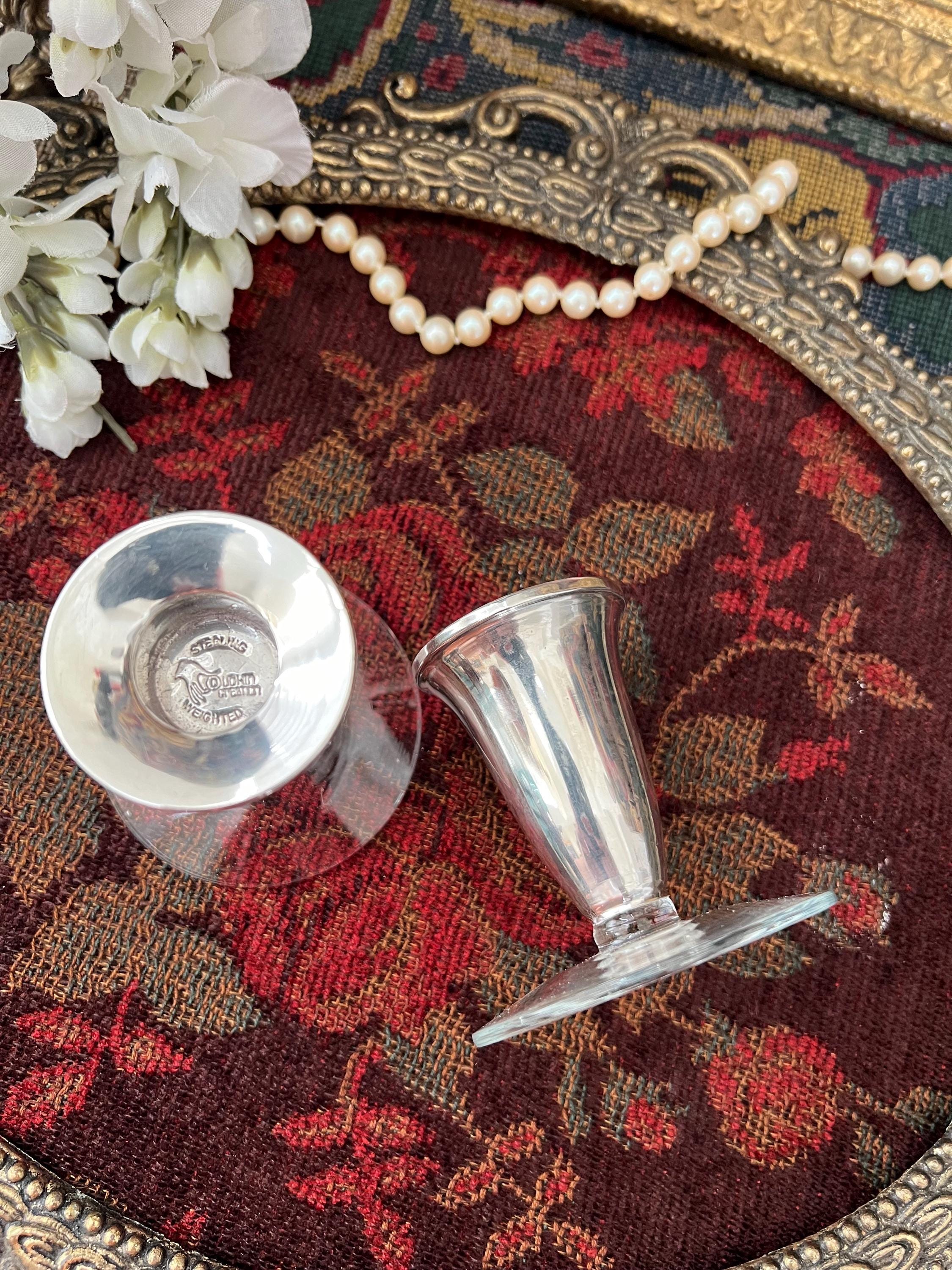 Duchin Creationsのガラスベース付きヴィンテージエレガントな