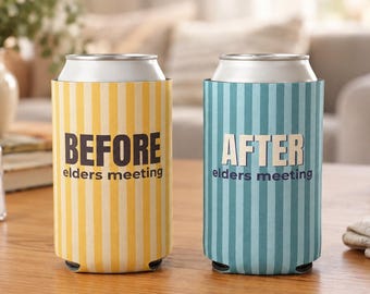 JW Gift for Elders, Appreciation Gift for Brothers, Before and After elders meeting Can Cooler, JW 2027 Present, Gift for Pioneers