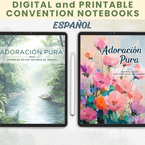 Español Asamblea del 2025 Adoración Pura Cuaderno Digital Español JW Cuaderno de Convención Imprimible Goodnotes Notability Pure Worship JW 2025