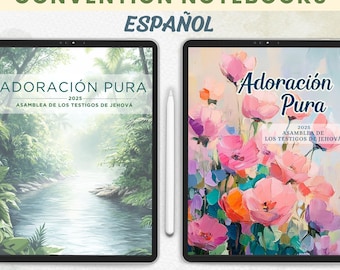 Español Asamblea del 2025 Adoración Pura Cuaderno Digital Español JW Cuaderno de Convención Imprimible Goodnotes Notability Pure Worship JW 2025