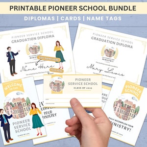 JW Pionier Schule Druckbare Karte Pionier Geschenk für Pioniere Wertschätzung Geschenkkarte PSS Lehrer Erfüllen Sie vollständig Ihre Dienst druckbare Karte