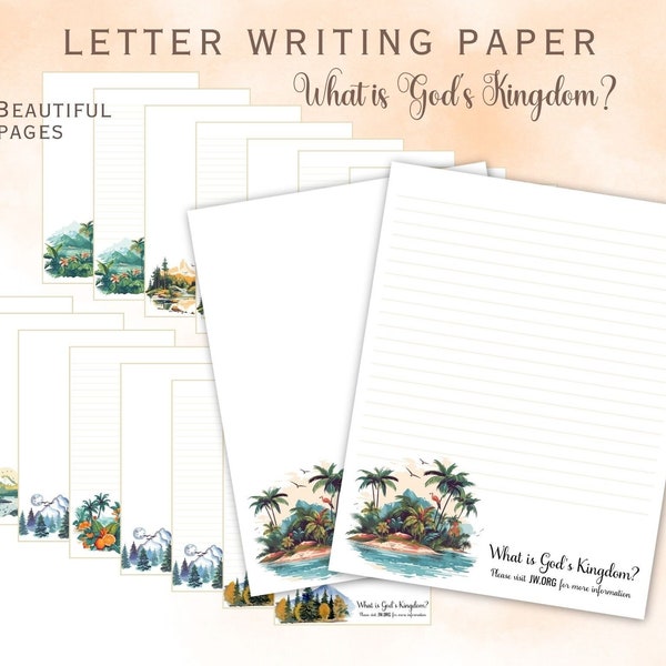 What is God's Kingdom September Campaing Letter Writing Bundle,  JW Writing Papers, 2023 Special Campaign