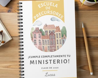 Spanish Pioneer School Notebook for Jehovah's Witnesses Bible Journal Pioneers Custom Gift PSS 2026 2027 School for Pioneers Personalised
