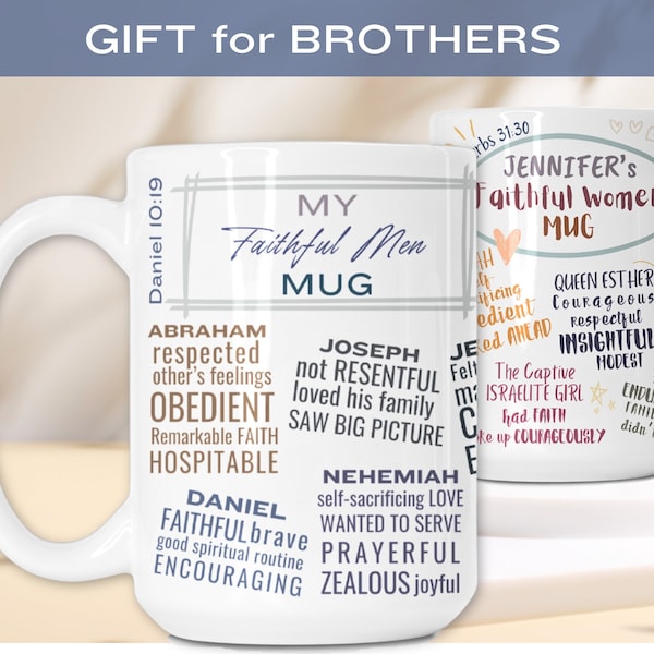 JW Mug Personalized Gift for JW Brothers Appreciation Gift Encouraging Bible Affirmations Mug Custom JW gift Pioneer School Mug for Elders