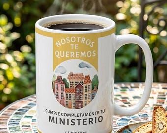 Spanish Pioneer School Gift Accomplish Your Ministry Cup Thank You Gift Personalized Pioneer Present Pioneer School Gift Bag Coffee Mug PSS