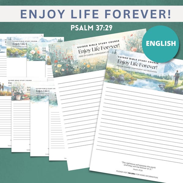 Papelería para cartas de los Testigos de Jehová: Membrete para invitaciones a estudios bíblicos (descarga digital)