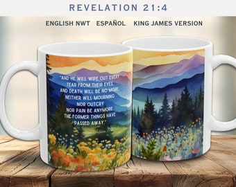 Sympathy Gift JW Condolences Mug for Someone in Need of Comfort Cup for Co-worker JW Bible Verse Gift for Neighbour Revelation 21:4 Mug