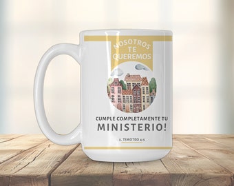 Pioneer School Gift Mug Accomplish Your Ministry Cup Thank You Gift Personalized Pioneer Present Pioneer School Gift Bag Coffee Mug PSS