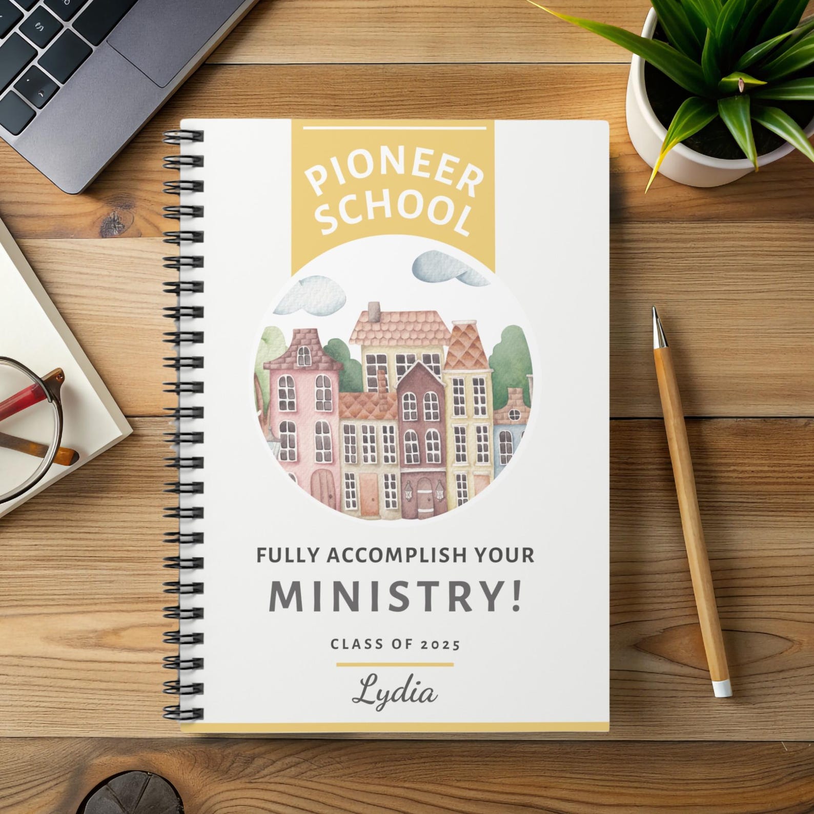 Pioneer School Spiral Notebook for Jehovah's Witnesses Bible Journal ...