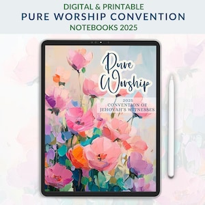 Cuaderno digital de la Convención de Adoración Pura Convención Regional JW 2025 Goodnotes Notability Testigos de Jehová A4 A5 Carta de EE. UU. Imprimible
