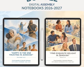 JW Assembly 2026 2027 Notebook Digital, Branch Representative Assembly  With the Circuit Overseer, JW Good Notes Notability Digital Journal