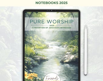 JW Convention 2025 Digital Notebook Pure Worship Printable JW Special Convention Notebook Goodnotes Notability JW Gift