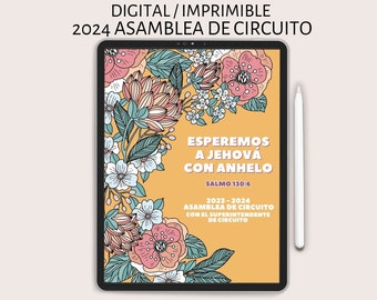 Esperemos a Jehová con Angelo JW Assembly 2023 2024 JW Español Cuaderno Digital Notebook Goodnotes Notability Assemblea de Circuito Español